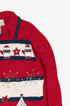 Vintage Sarah Bentley Snowmen Ugly Christmas Cardigan (1990s)