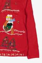 Vintage Lisa International Snowmen Ugly Christmas Cardigan (1990s)