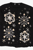 Vintage Snowflakes Ugly Christmas Cardigan (2000s)