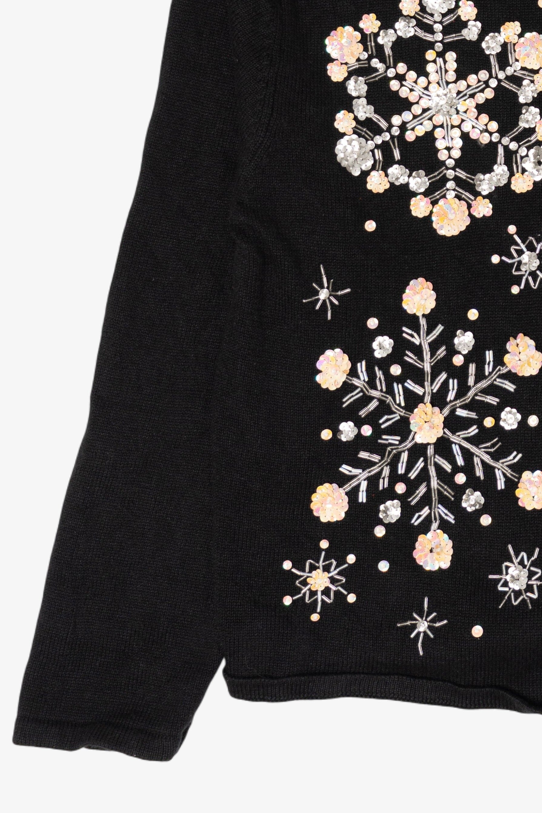 Vintage Snowflakes Ugly Christmas Cardigan (2000s)