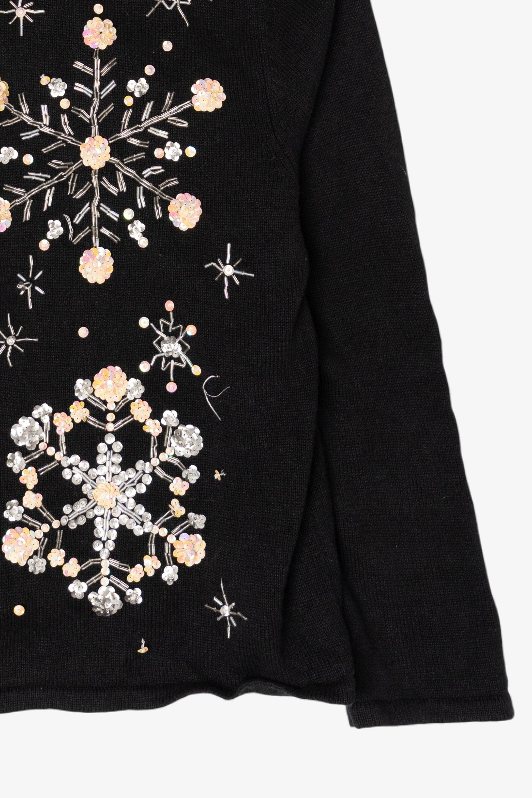 Vintage Snowflakes Ugly Christmas Cardigan (2000s)