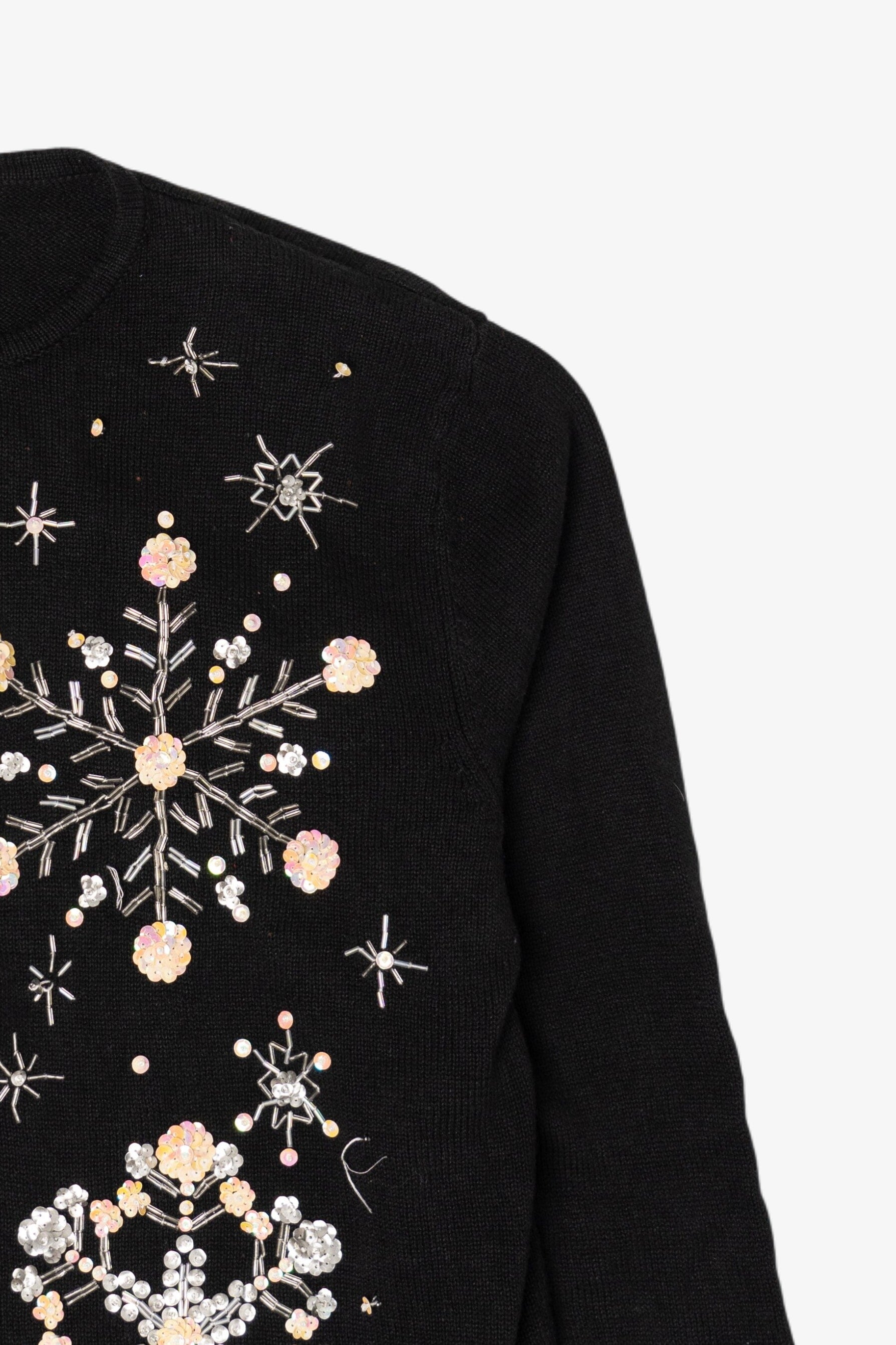 Vintage Snowflakes Ugly Christmas Cardigan (2000s)