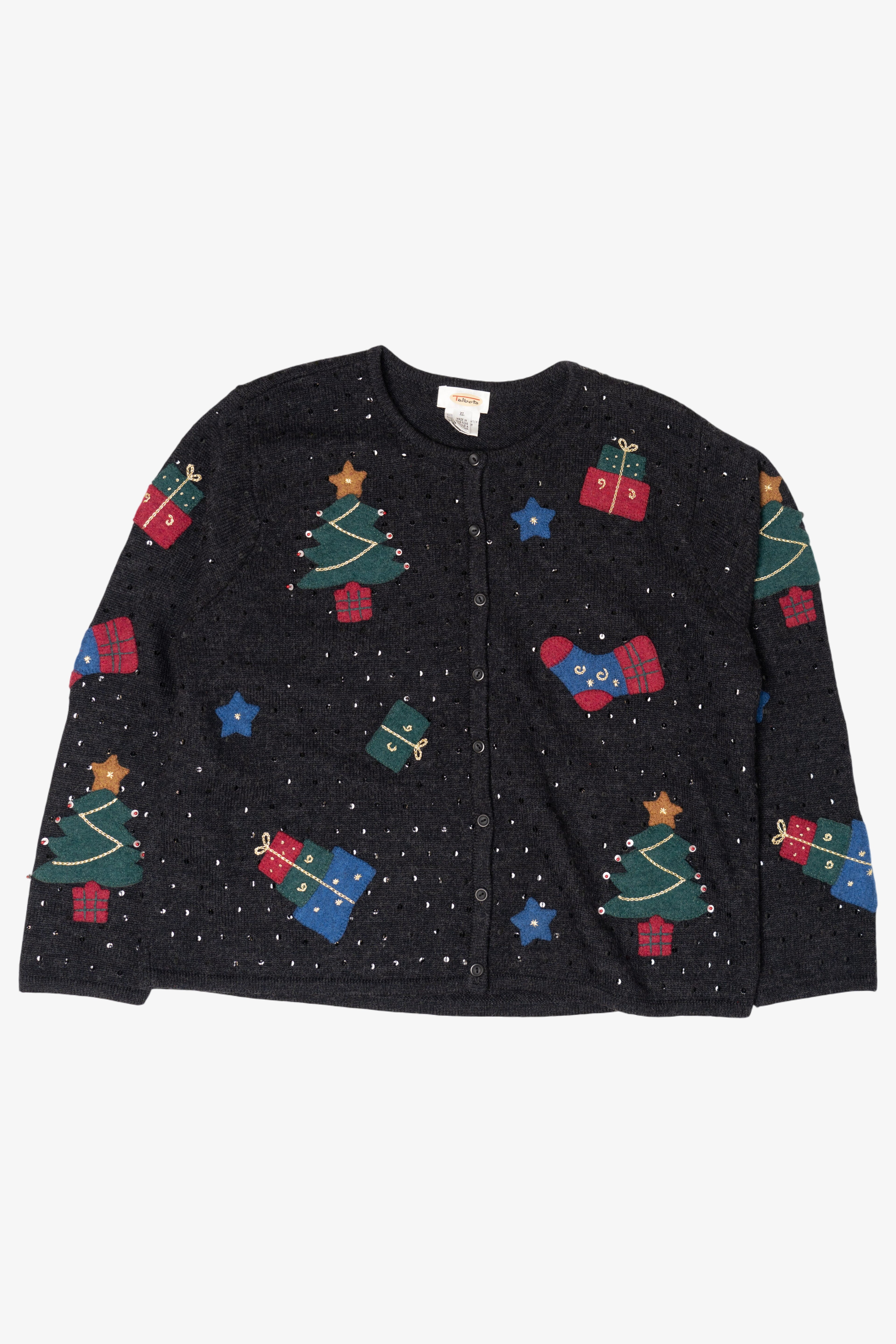 Vintage Talbots Ugly Christmas Cardigan (1990s)