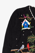 Vintage Hampshire Studio Snow Birds Ugly Christmas Cardigan (2000s)