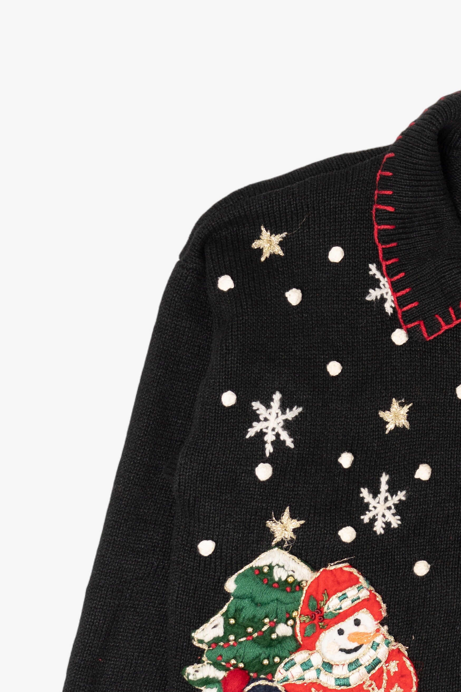Vintage Heirloom Collectibles Snowmen Ugly Christmas Cardigan (2000s)