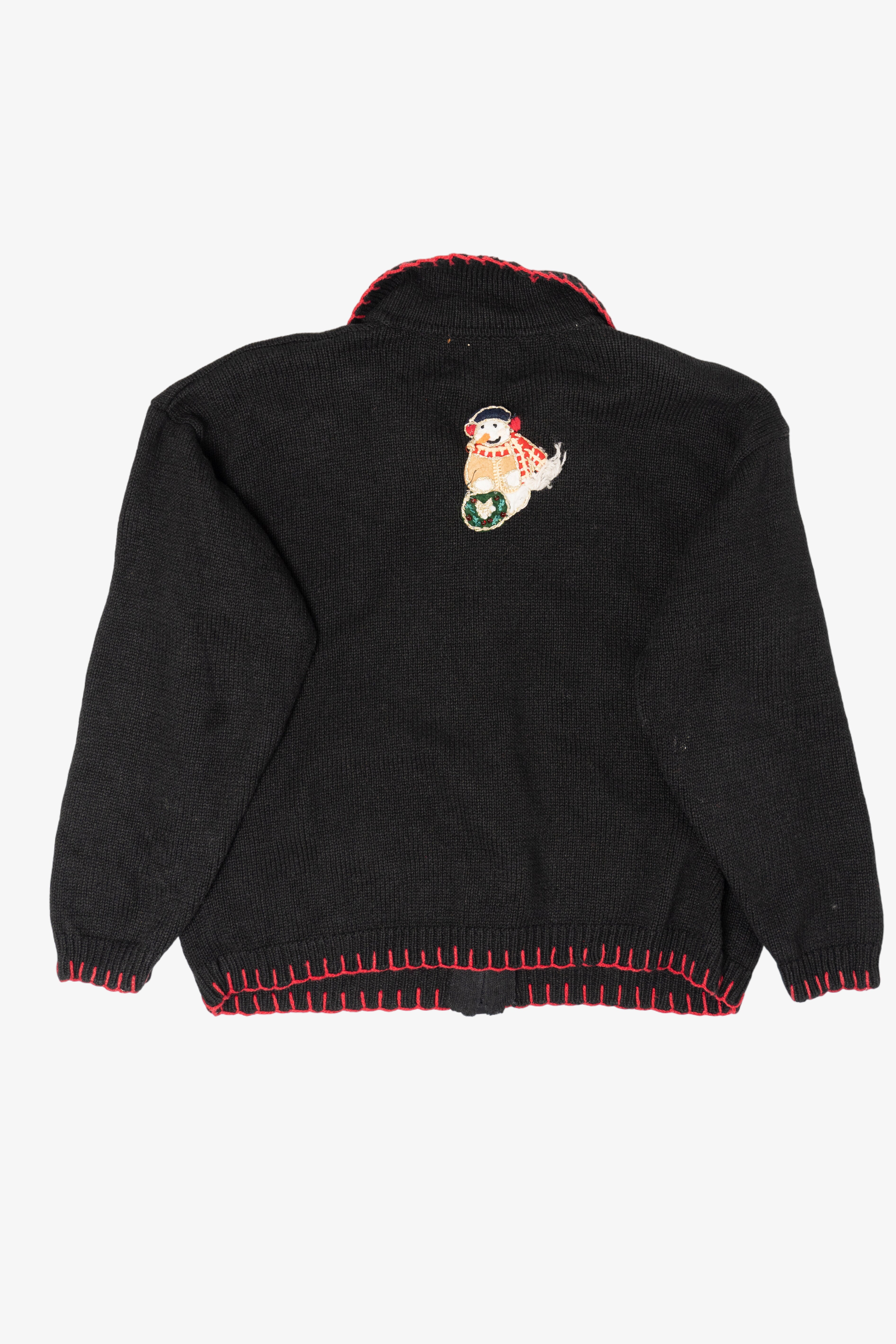 Vintage Heirloom Collectibles Snowmen Ugly Christmas Cardigan (2000s)