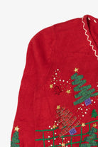 Vintage Planet & Company Snowman Tree Ugly Christmas Cardigan (2000s)