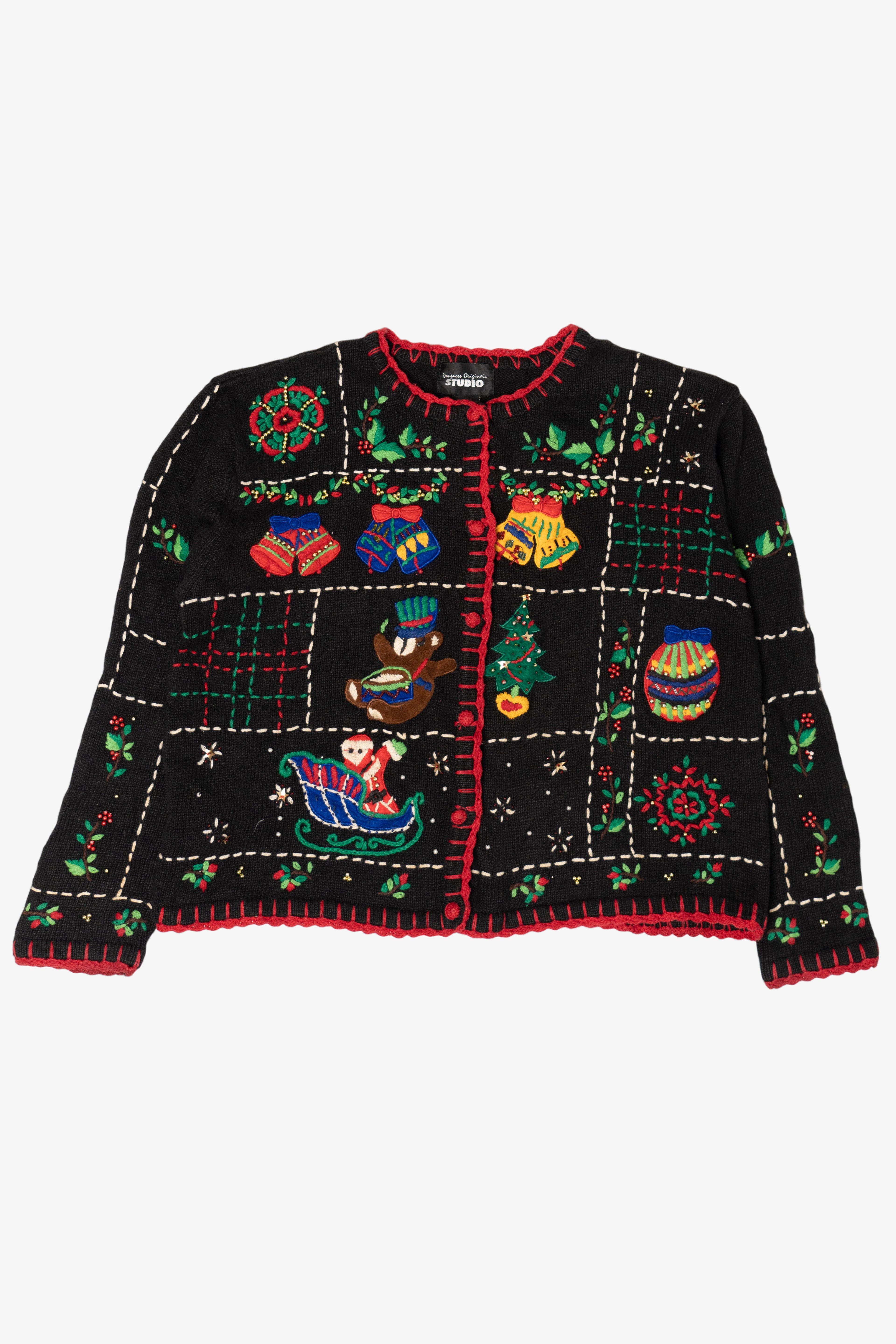 Vintage Designers Originals Studio Ugly Christmas Cardigan (2000s)