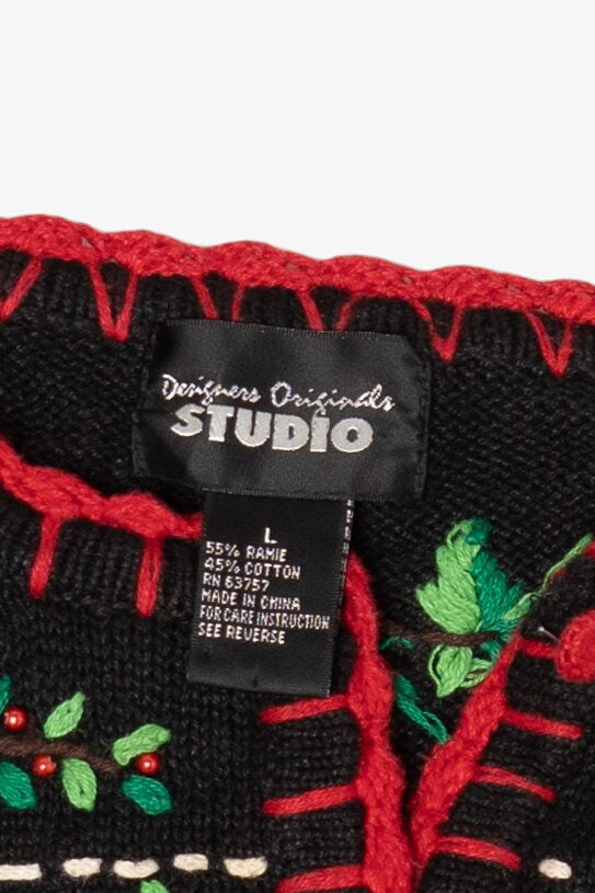 Vintage Designers Originals Studio Ugly Christmas Cardigan (2000s)