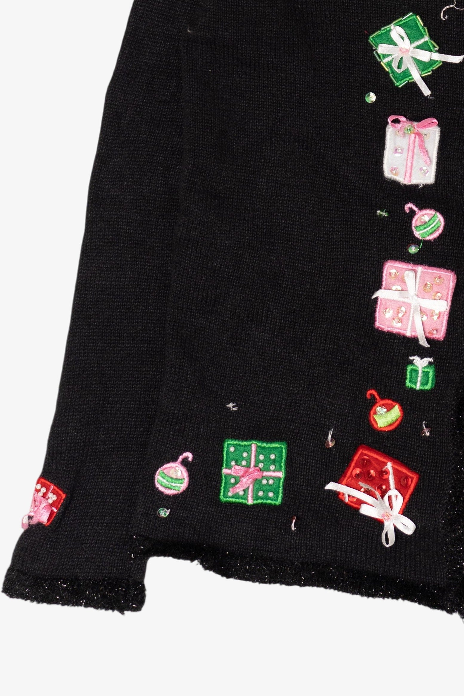 Vintage Carly St. Claire Presents Ugly Christmas Cardigan (1990s)