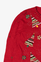 Vintage Studio Joy Trees Ugly Christmas Cardigan (2000s)