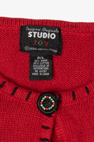 Vintage Studio Joy Trees Ugly Christmas Cardigan (2000s)