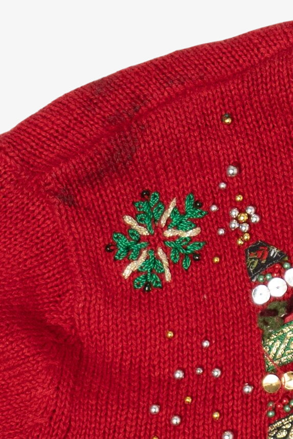 Vintage Studio Joy Trees Ugly Christmas Cardigan (2000s)