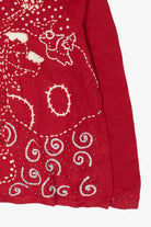 Modern Hand Embroidered CJ Banks Ugly Christmas Cardigan (2010s)