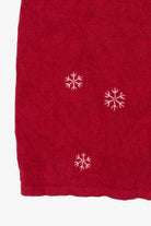 Vintage Snowman And Snowflakes Ugly Christmas Vest (2000s)