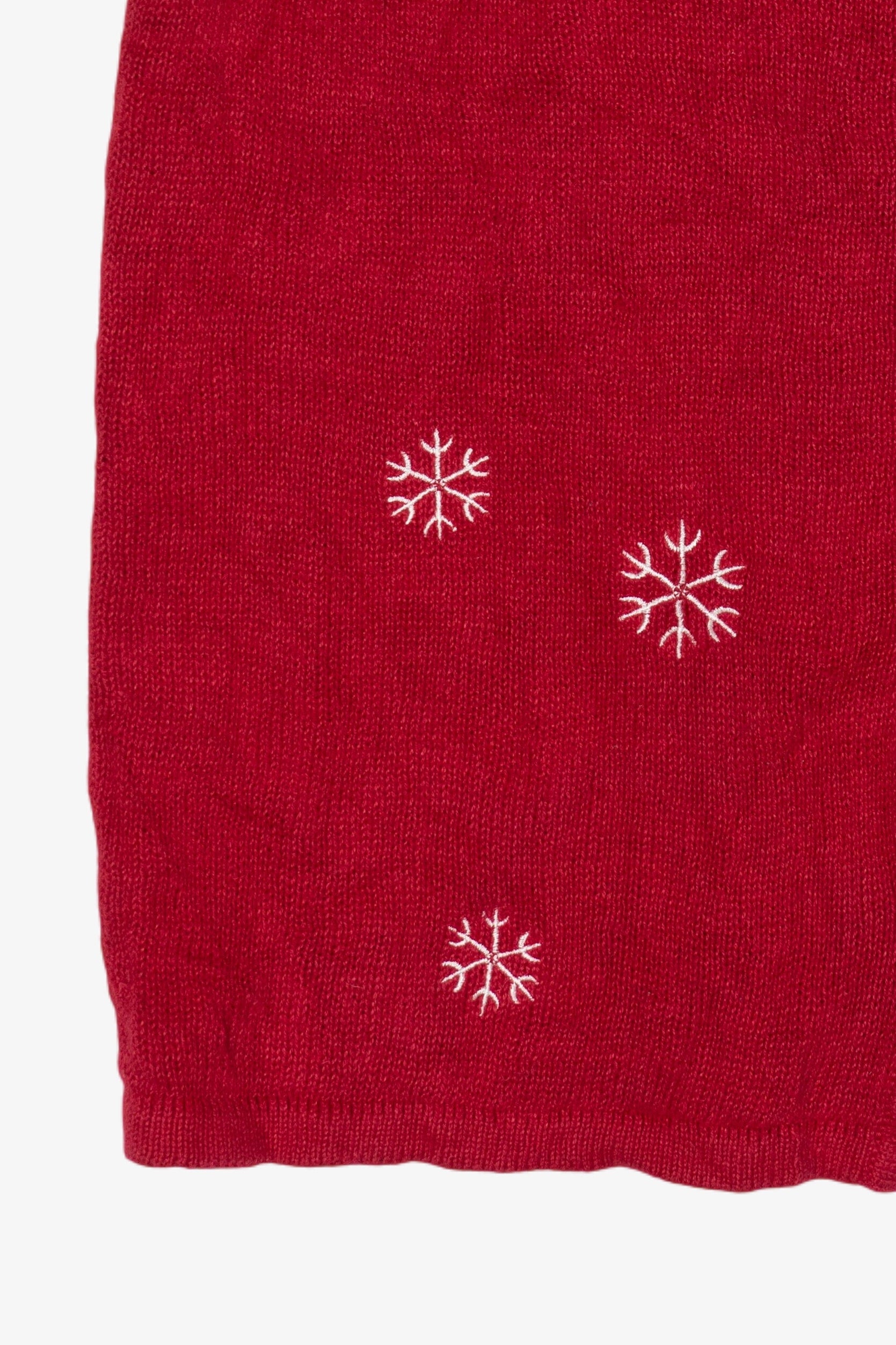 Vintage Snowman And Snowflakes Ugly Christmas Vest (2000s)