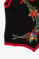 Vintage Kathie Lee Flowers And Bells Ugly Christmas Vest (2000s)