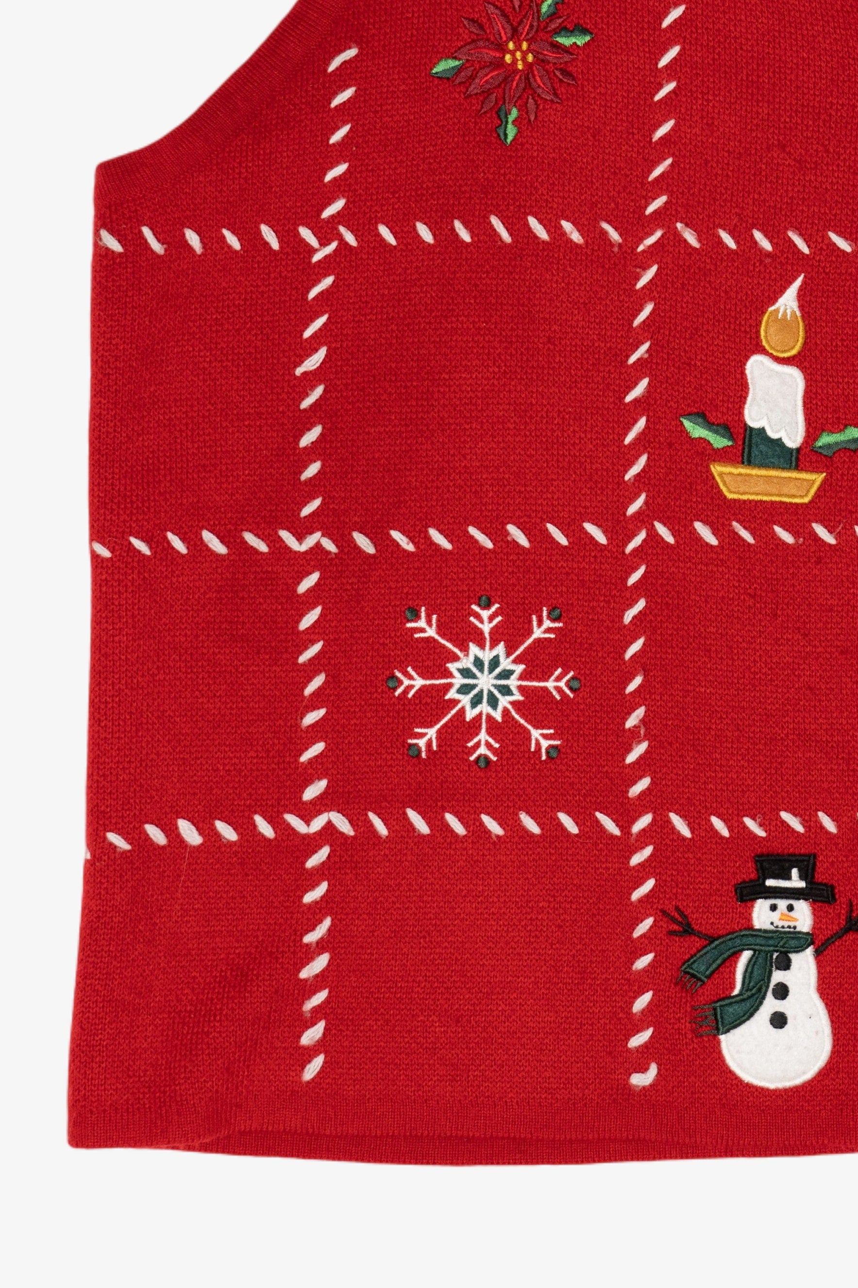 Vintage Croft & Barrow Squares Ugly Christmas Vest (2000s)