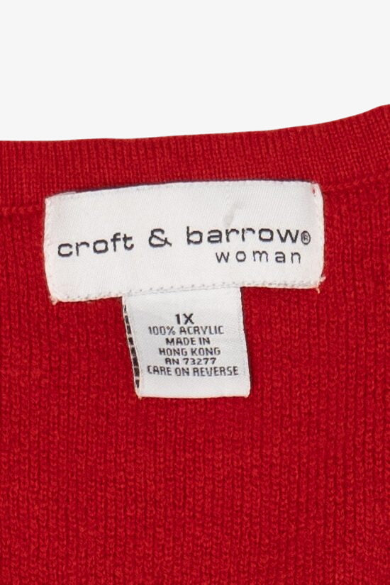 Vintage Croft & Barrow Squares Ugly Christmas Vest (2000s)