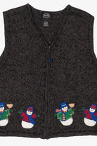 Vintage Designers Studio Originals Snowmen Ugly Christmas Vest (2000s)
