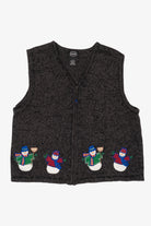 Vintage Designers Studio Originals Snowmen Ugly Christmas Vest (2000s)
