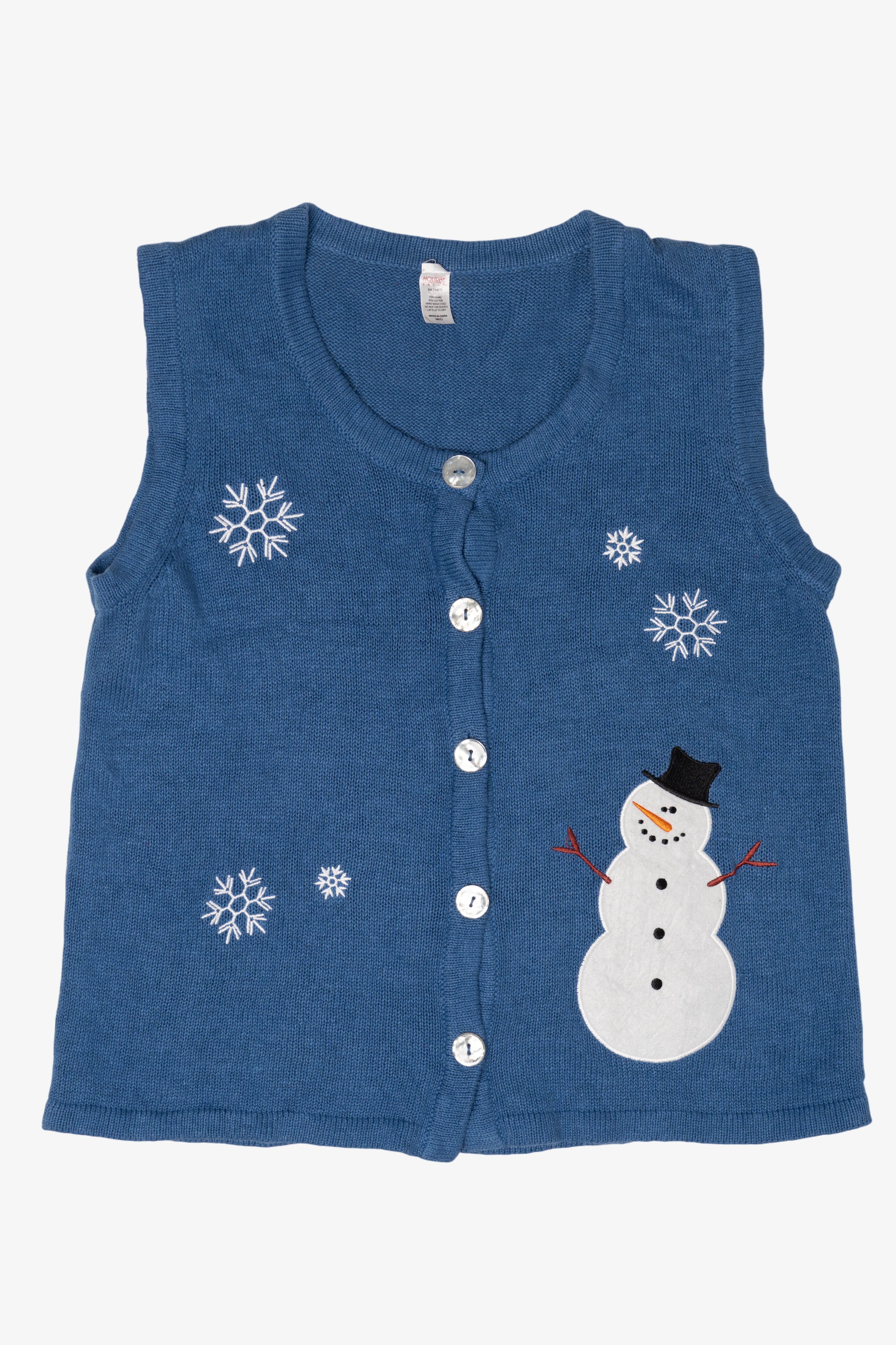 Vintage Holiday Faire Snowmen Ugly Christmas Sweater (2000s)