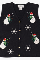 Vintage Croft & Barrow Snowmen Ugly Christmas Vest (2000s)