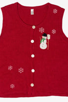 Vintage Little Snowman Ugly Christmas Vest (2000s)