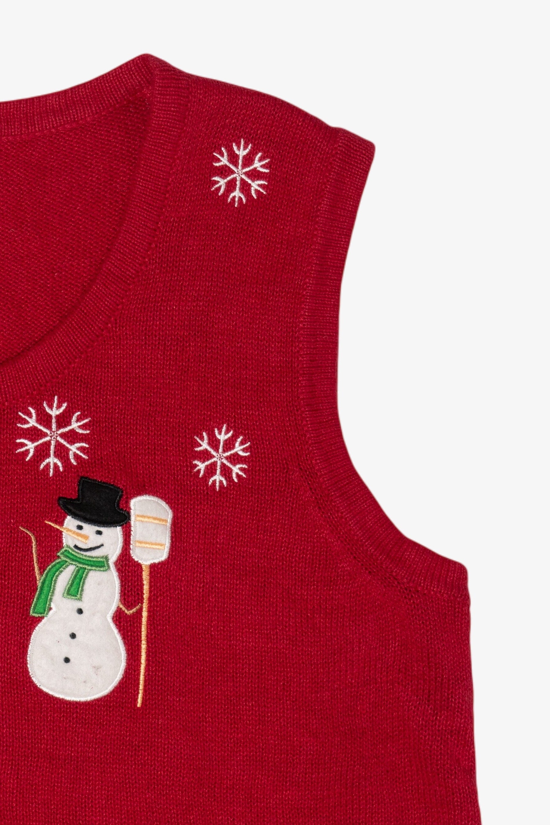 Vintage Little Snowman Ugly Christmas Vest (2000s)