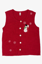 Vintage Little Snowman Ugly Christmas Vest (2000s)