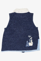 Vintage White Stag Snowmen Ugly Christmas Vest (2000s)