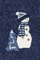 Vintage White Stag Snowmen Ugly Christmas Vest (2000s)