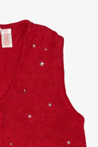 Vintage Snowmen Red Ugly Christmas Sweater (2000s)