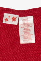 Vintage Snowmen Red Ugly Christmas Sweater (2000s)