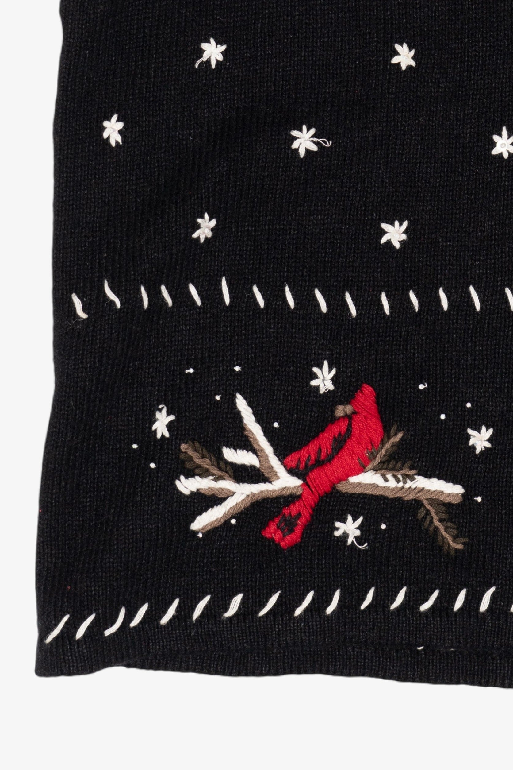 Vintage Christopher & Banks Birds Ugly Christmas Sweater (2000s)