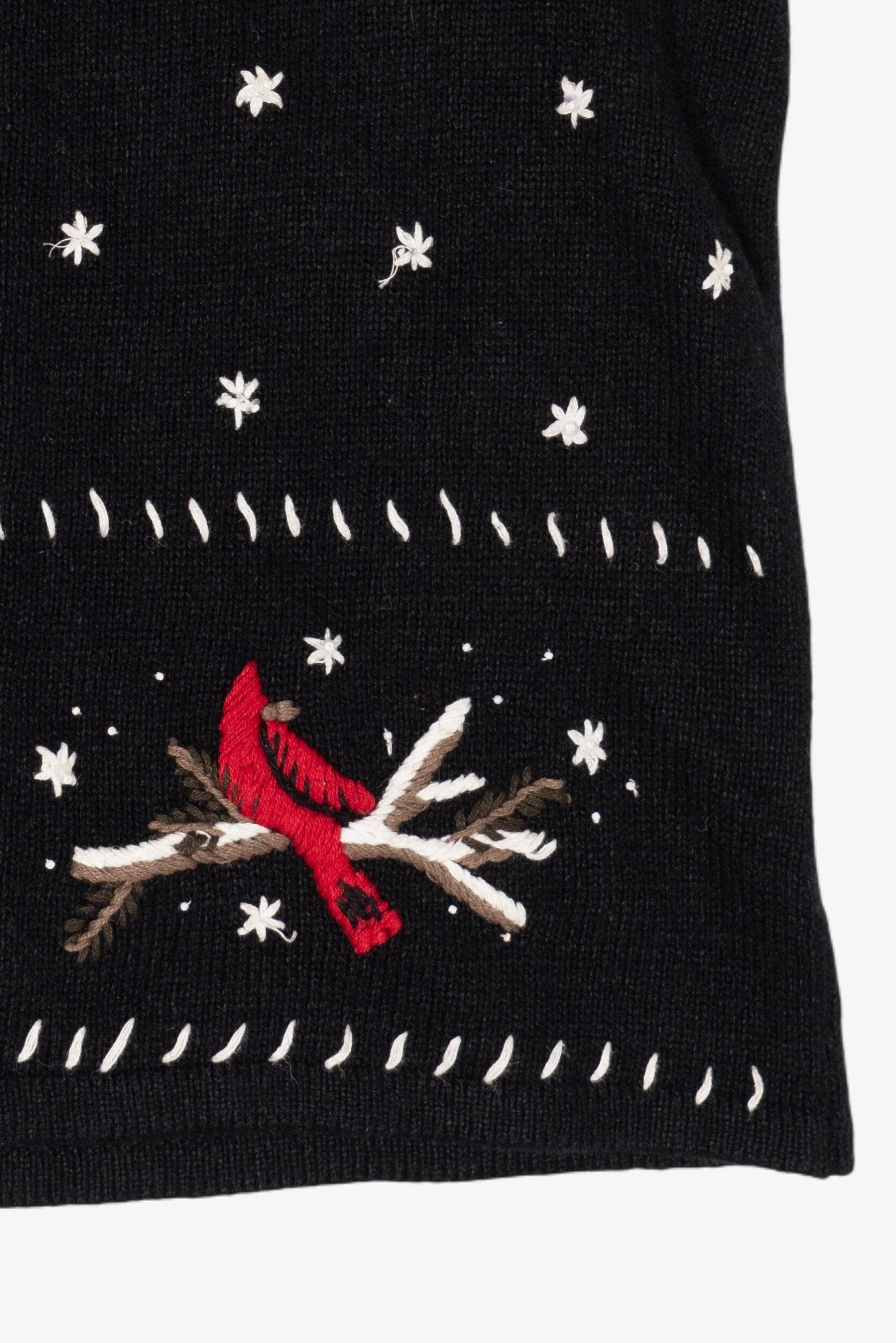 Vintage Christopher & Banks Birds Ugly Christmas Sweater (2000s)