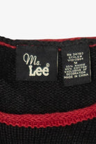 Vintage Ms Lee Santa Ugly Christmas Sweater (1990s)