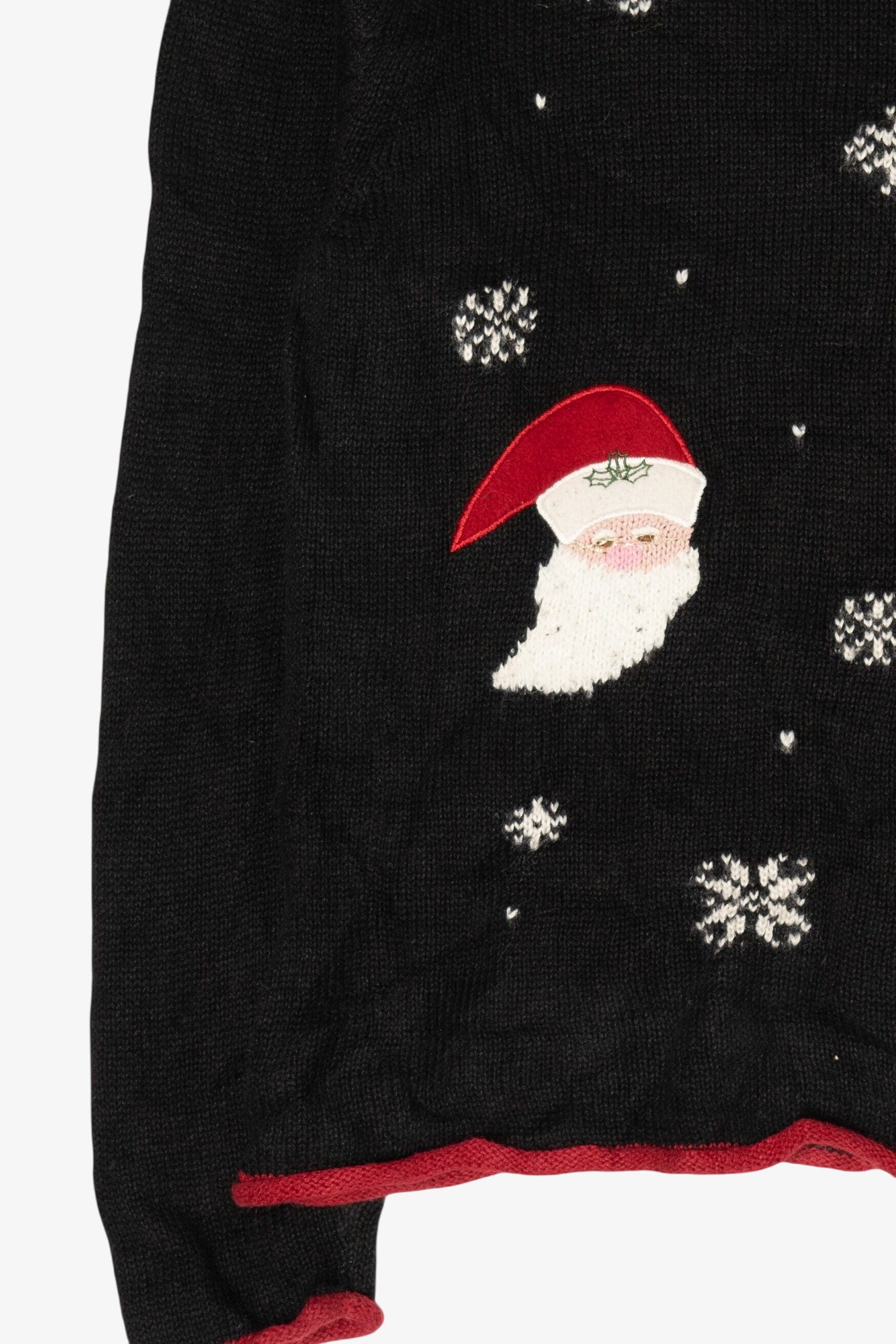 Vintage Ms Lee Santa Ugly Christmas Sweater (1990s)