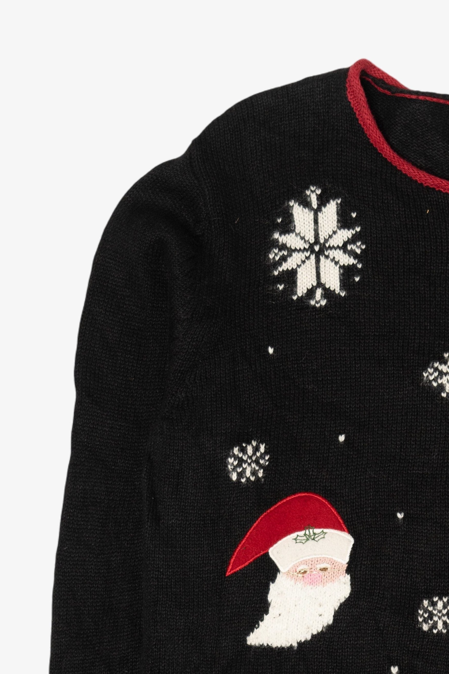 Vintage Ms Lee Santa Ugly Christmas Sweater (1990s)