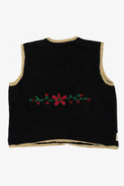 Vintage Studio Joy Flowers Ugly Christmas Vest (1990s)