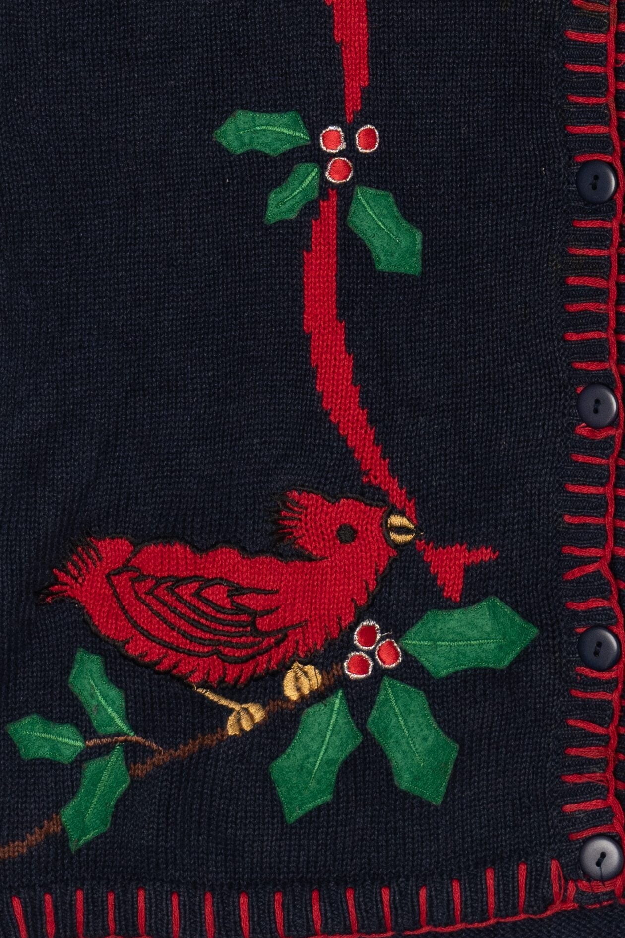 Vintage Capacity Cardinals Ugly Christmas Vest (1990s)