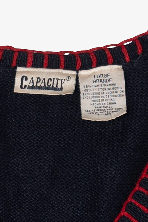 Vintage Capacity Cardinals Ugly Christmas Vest (1990s)