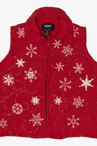 Vintage Studio Joy Snowflakes Ugly Christmas Vest (2000s)