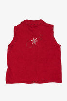 Vintage Studio Joy Snowflakes Ugly Christmas Vest (2000s)