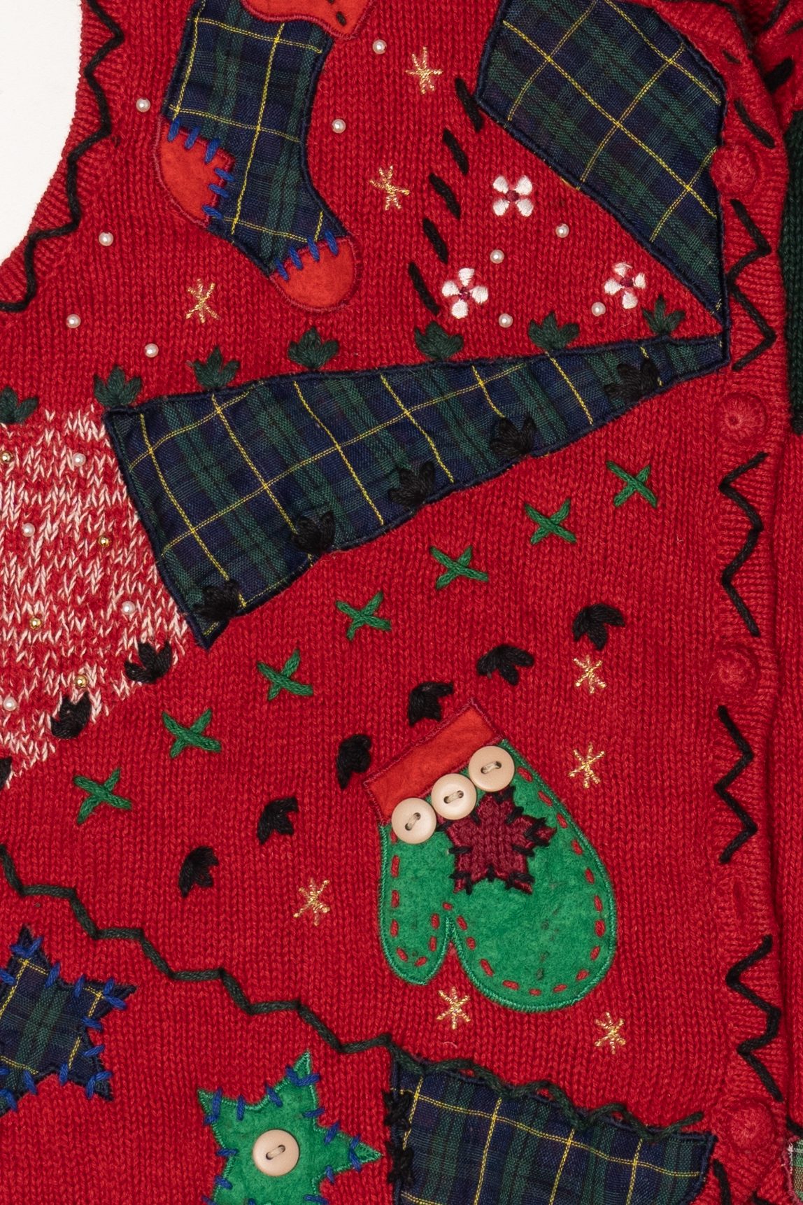 Vintage Designer Studio Originals Ugly Christmas Vest (2000s)