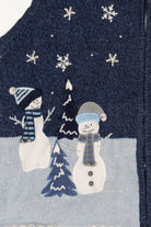 Vintage White Stag Snowmen Ugly Christmas Vest (2000s)