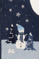 Vintage White Stag Snowmen Ugly Christmas Vest (2000s)
