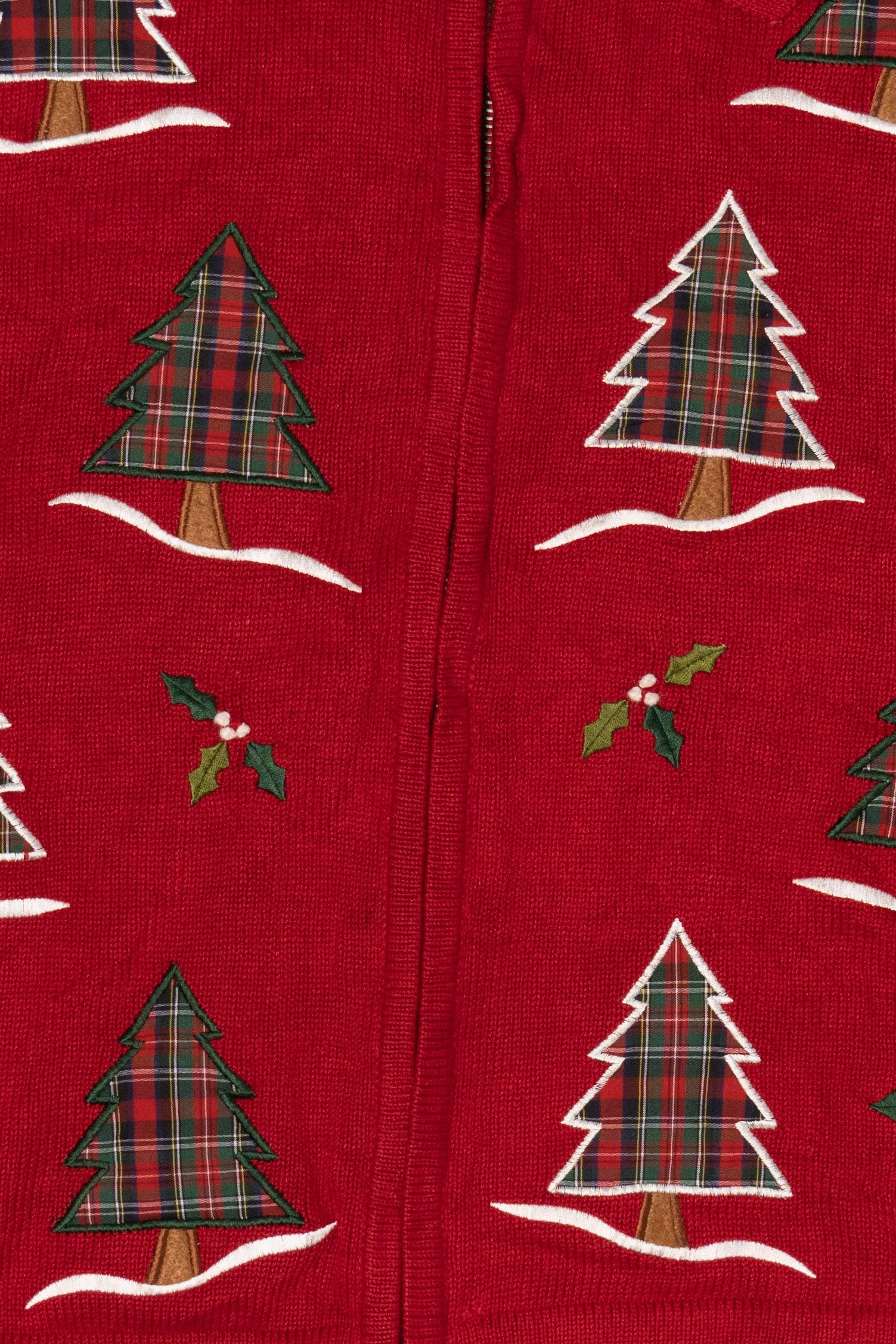 Vintage Southern Lady Trees Ugly Christmas Vest (2000s)