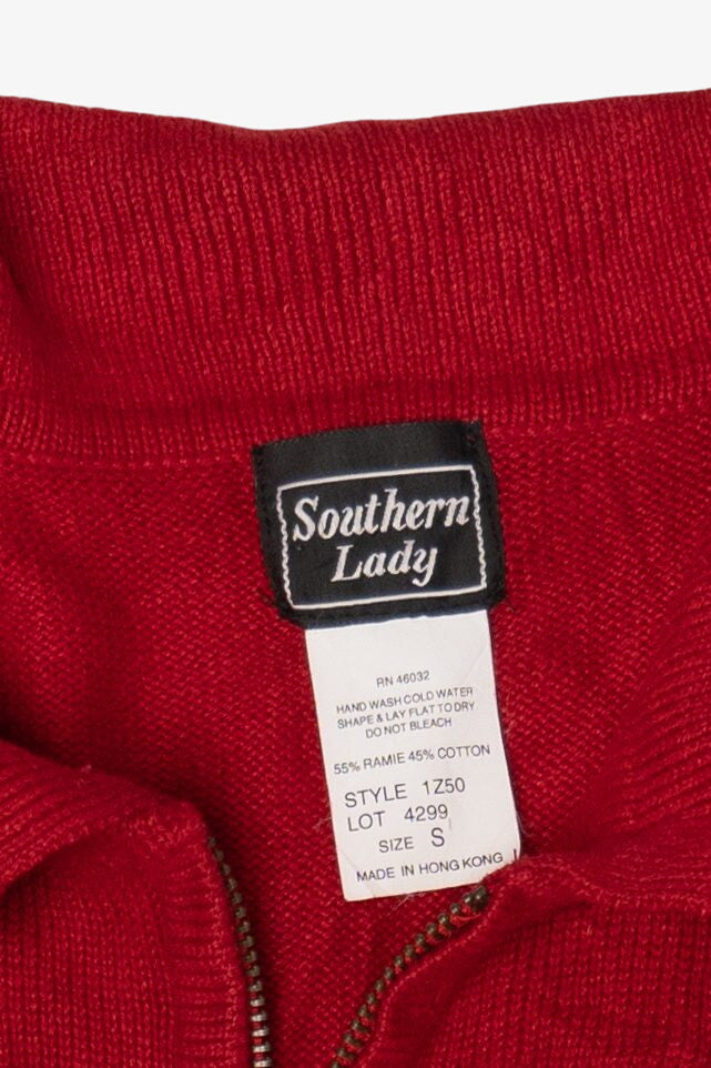 Vintage Southern Lady Trees Ugly Christmas Vest (2000s)