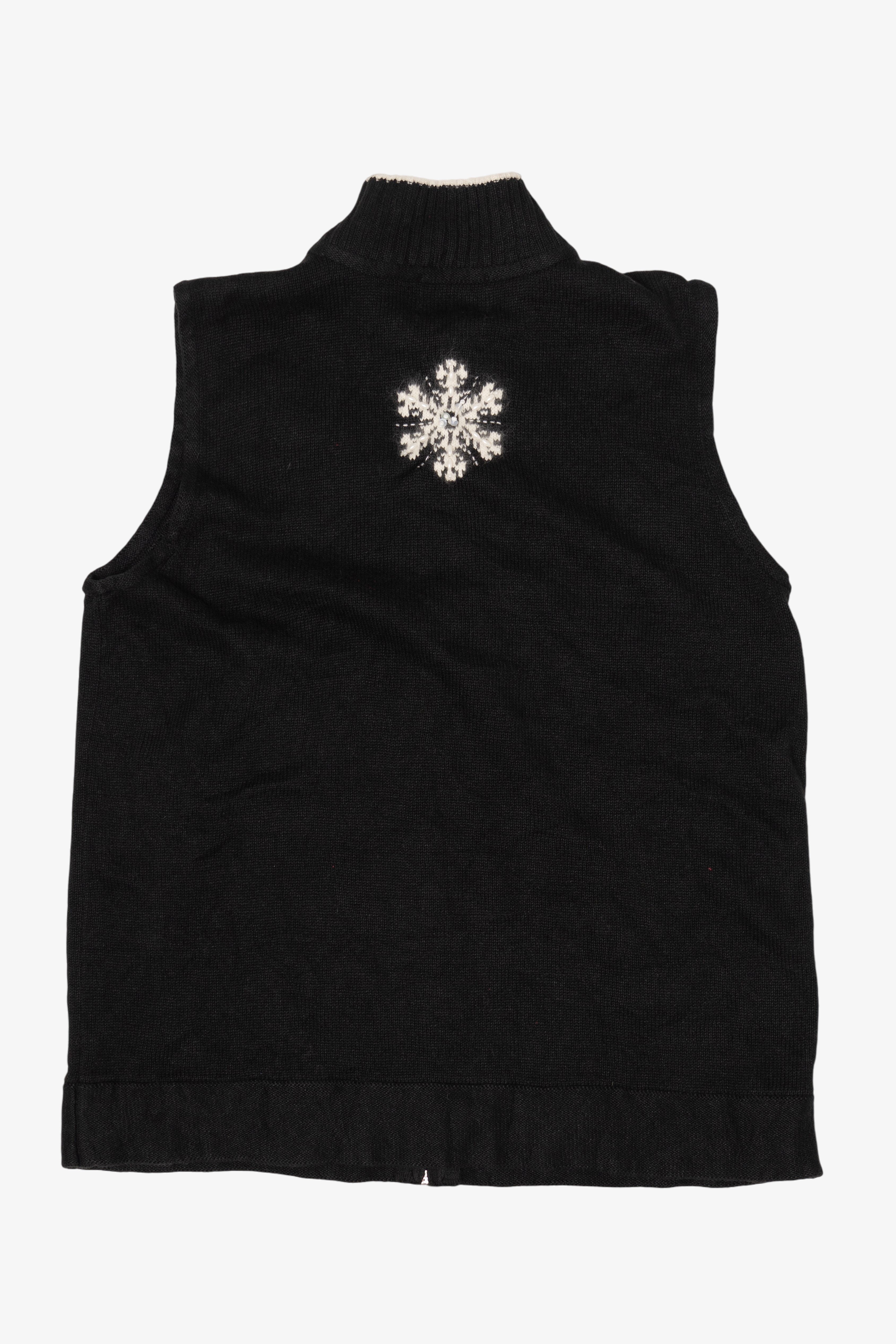 Vintage Quacker Factory Snowflakes Ugly Christmas Vest (2000s)